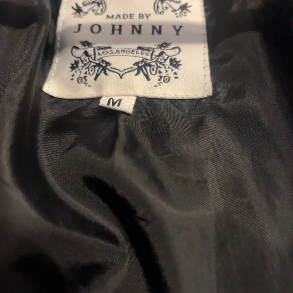 Made By Johnny size M faux leather black biker hooded jacket - Picture 6 of 13